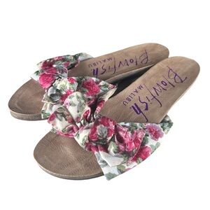 Blowfish sandals floral bow 6